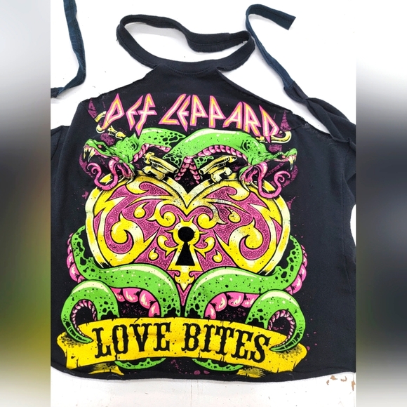 Def Leppard Rock Band Halter Top Upcycled - Picture 5 of 5
